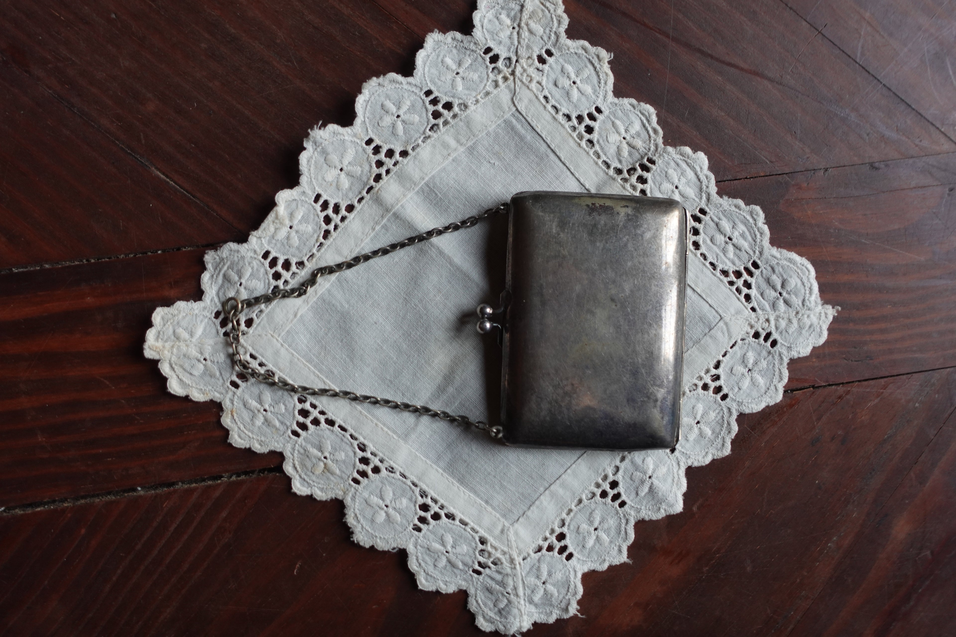 Silver-Plated Edwardian Evening Purse