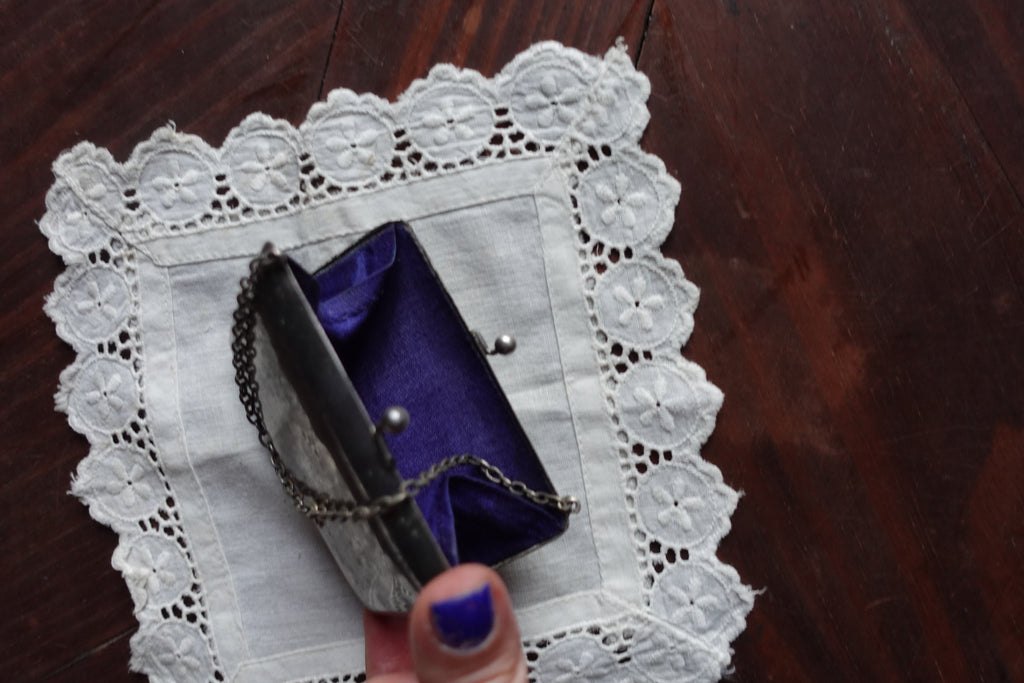 Silver-Plated Edwardian Evening Purse